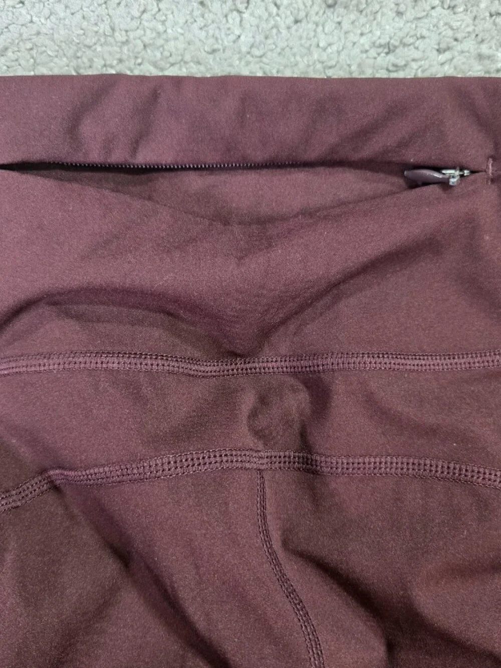 Sweaty Betty The Power Full Length Burgundy Wine Maroon Leggings Pockets